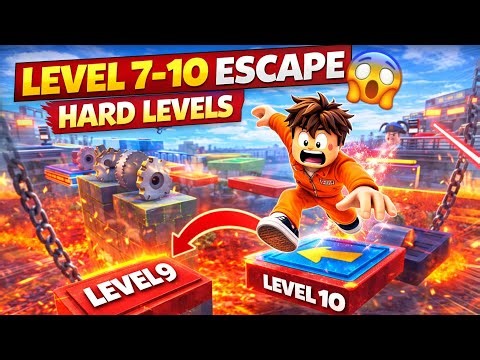 Roblox Jailbreak Level 7 to 10 Complete | Hard Escape Challenge