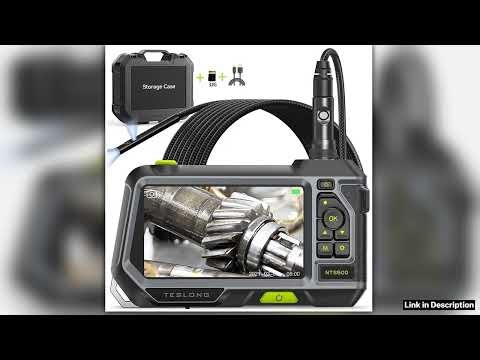 TESLONG NTS500 50 LCD Screen 55mm Dual Lens Industrial Endoscope Camera 1080P IP67 Pipe Car Inspect