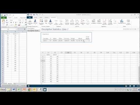 Descriptive Statistics with Minitab Express