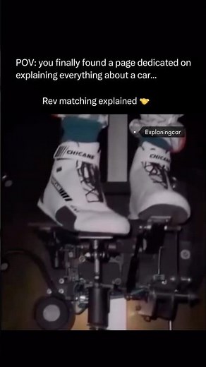 Why Pros Rev Match Before Downshifting 🤔? #car #technology