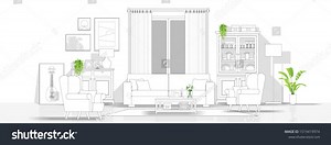 370 Family Sofa Linear Stock Vectors and Vector Art | Shutterstock