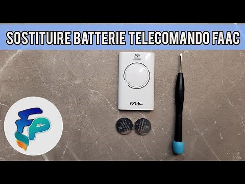 Replacing the batteries in the Faac gate remote control