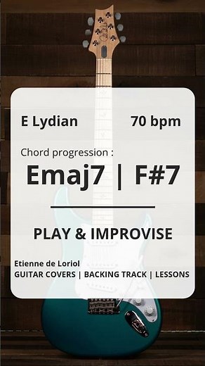 Dreamy Ambient Guitar Backing Track | E Lydian (70 bpm)