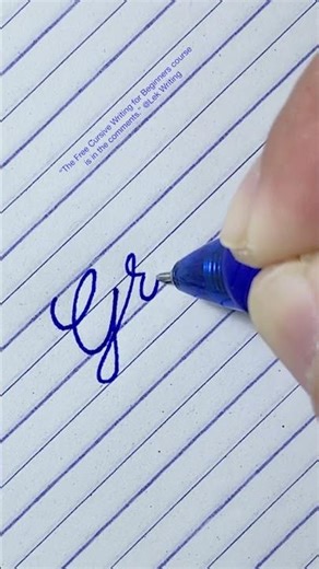 How to write “Grace” in English cursive writing | Daily usable words | Cursive handwriting practice