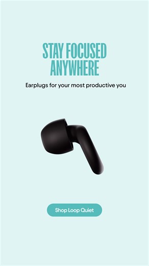 Got deadlines? 🙃 Loop Quiet™ 2 earplugs help you turn off distractions and turn up the focus. 🔊 Powerful noise reduction 🤫 Great for study sessions and presentation prep ☁️ Ultra-comfy design 👂 Fit a wide range of sizes 🧼️ Reusable and easy to clean 100-day free returns. Shop now. | Loop