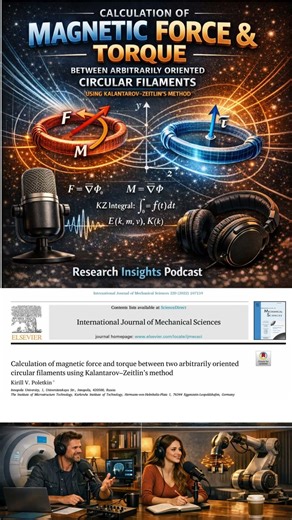 Kalantarov Zeitlin's method in calculating magnetic force and torque Two circles Short #science