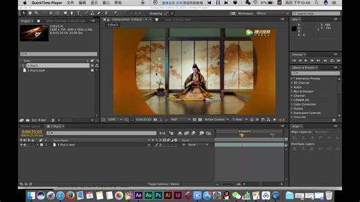 【AE操作教程】仿制图章去字幕去水印