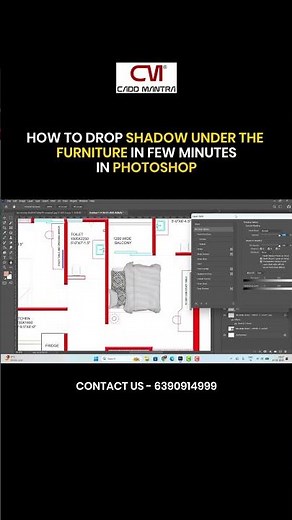 How to Add Shadow Under Furniture in Photoshop (Quick Trick)