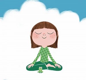 "calme et attentif comme une grenouille" : méditation pour enfants