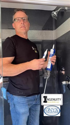 Onyx Collection matches the caulk color to the Onyx shower walls #OnyxCollection #Caulk #HibbingMN #IngenuityBuilders | Ingenuity Builders LLC | Facebook