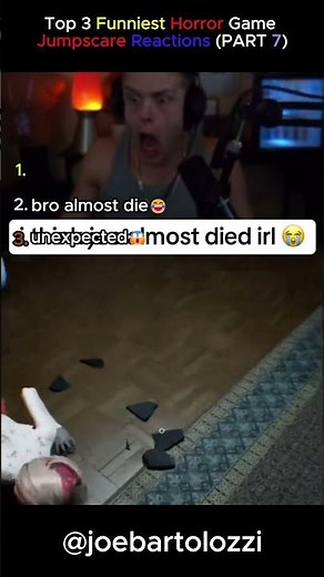 Top 3 Funniest Horror Game Jumpscare Reactions 😂 | Scary but Hilarious