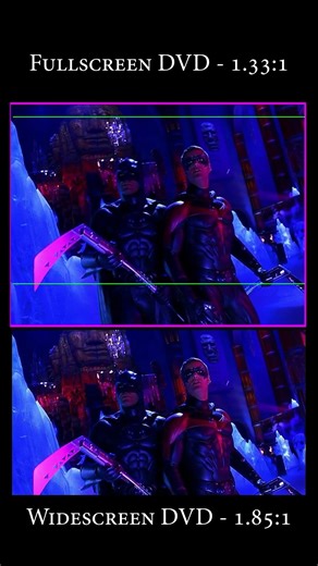 Batman and Robin: Widescreen vs Fullscreen