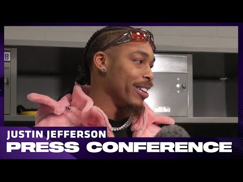 Justin Jefferson on Win Against Giants, Players Stepping Up, Finishing Season Strong