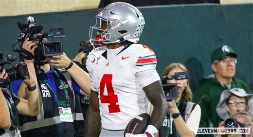 Jeremiah Smith’s Rapid Emergence As Superstar Continues with Two Touchdowns, Two One-Handed Catches in First Big Ten Game