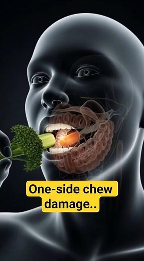 What Happens When You Chew on One Side Only? (3D Medical Animation)