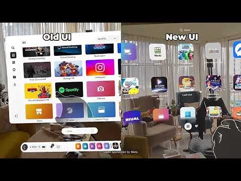 Meta Quest Old UI vs New UI (Navigator)