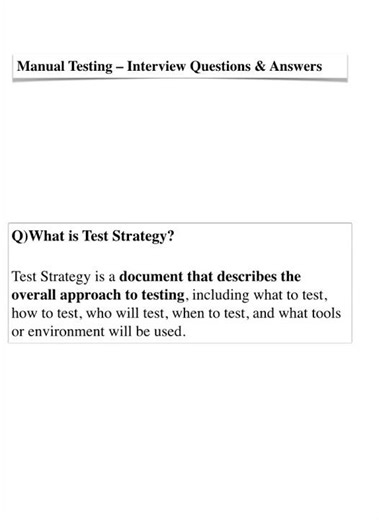 What is Test Strategy?