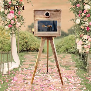 [Hot Item] Cheap Automatic Photo Booth Camera Wooden Open Air Self DSLR Photo Booth