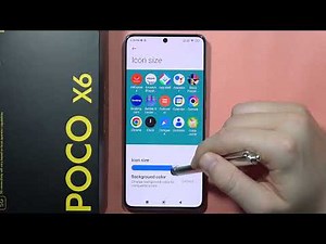 POCO X6: Change Icons Size #howtodevices