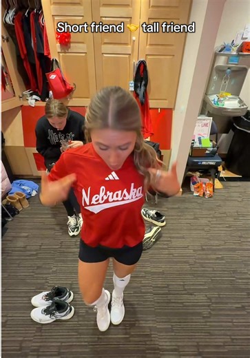 BFFs forever!! @AJ #nebraska #volleyball #funny #college #short | nebraska volleyball