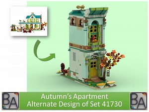 LEGO MOC-134977 Autumn's Apartment - Alternate Design of Set 41730 (Friends 2023)