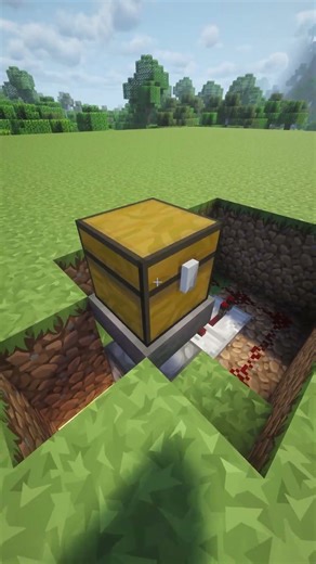 Working Trash Can in Minecraft 🗑️⚙️ Simple & Smart Redstone