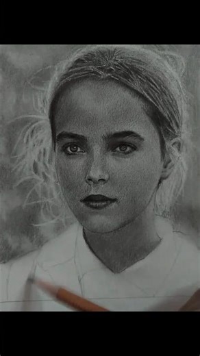 Ryan Kiera Armstrong sketch #shorts #viral #youtubeshorts #sketch #art #starwarsskeletoncrew #new