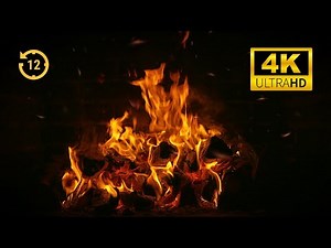 🔥 Fireplace NO ADS (Mid-roll). No AI Cozy Fireplace 4K Ultra HD 🪵Cozy Crackling Fireplace 24/7 Live✨
