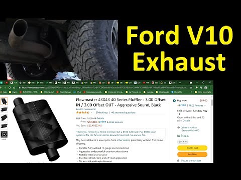 Ford V10 Exhaust & Y pipe Upgrade ~ Super Duty Excursion F250 F350 Sound W/ Flowmaster Muffler Pipes