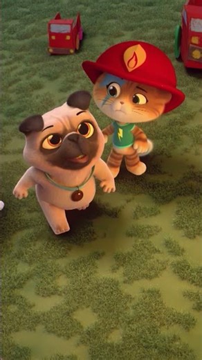 Brave Kitten Firemen! 🔥🚒 Nee-Nah! #shorts | 44 Cats