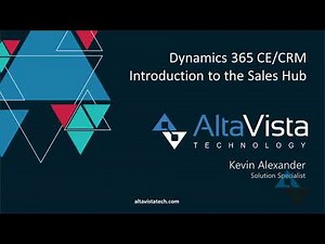 Microsoft D365 Customer Engagement/CRM: General Product Demo