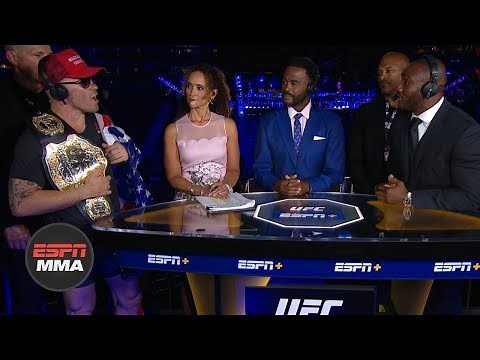 Colby Covington, Kamaru Usman get heated during UFC Fight Night Post Show | ESPN MMA