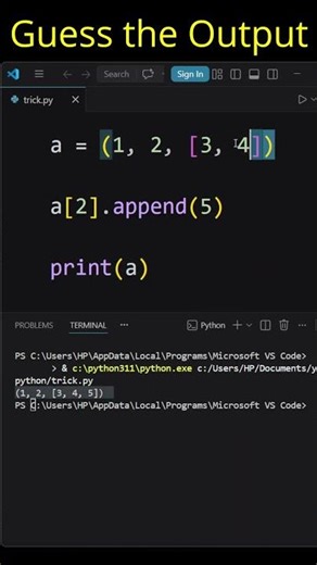 Python Tuple Mystery 😳🔥 | Most People Get This Wrong in Interviews