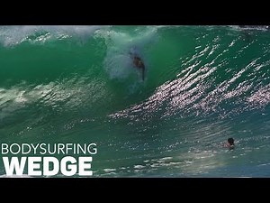 Bodysurfing EPIC WEDGE - August 17 - RAW FOOTAGE