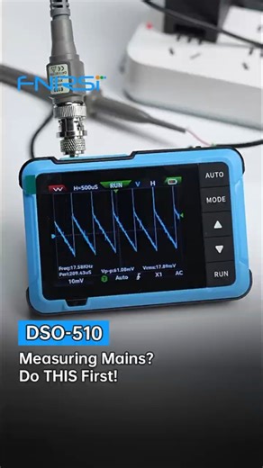 FNIRSI DSO-510 | Oscilloscope Tips: Measure Mains Safely!