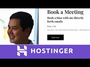Set Up And Manage Appointments Using Hostinger Website Builder
