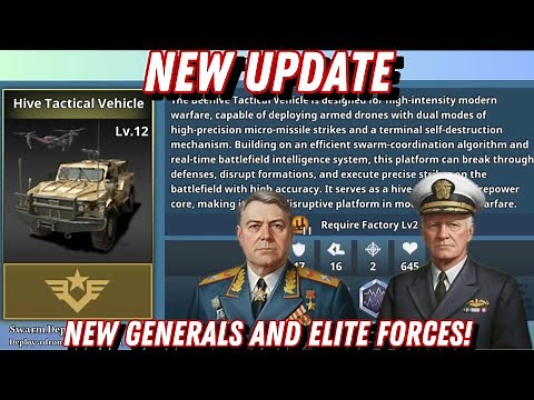 NEW WORLD CONQUEROR 4 UPDATE : NEW GENERALS AND ELITE FORCES!