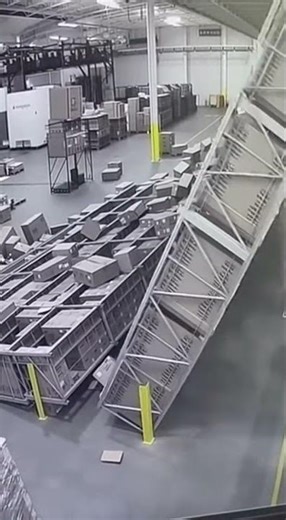 Amazon Warehouse Shelf COLLAPSE Caught on CCTV Camera | Amazon FBA Inventory Disaster