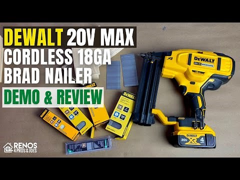 Dewalt 20V MAX 18G Brad Nailer | Demo & Review