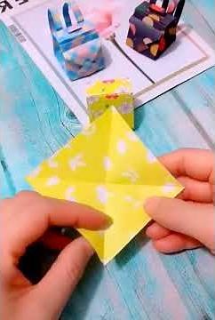 #Origami How to create an origami backpack/easy origami/paper crafts/