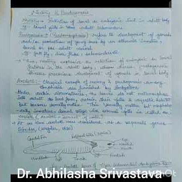 Neoteny and Paedogenesis - definition, differences, types & example ‪@DrAbhilashaSrivastava‬
