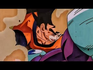 Goku got hard punched in his stomach (Cooler )