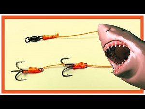 How To Tie Two Fishing Hooks On One Line | Treble Hook Knot | Live Bait Rig