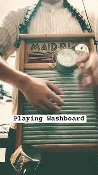 Playing the washboard #washboard #music #swing #ragtime