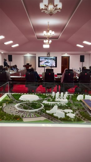 Senate Committee Inspects Bomas International Convention Complex Construction