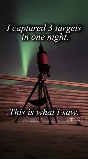 1 Night - 3 Deep-sky Objects #shorts