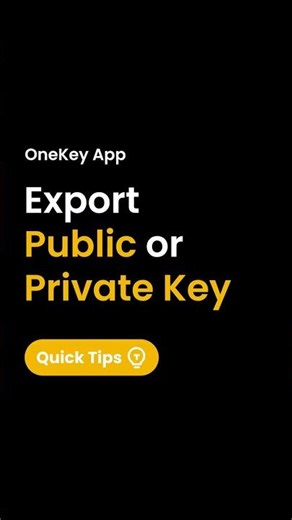 How to Export XPUB or Private Keys in OneKey App? #crypto #bitcoin #web3
