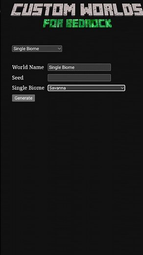 How to make custom single biome world in Minecraft Bedrock/Pocket edition | #gamerindia