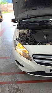 Mercedes A class AC air conditioning LP HP low pressure high pressure port location