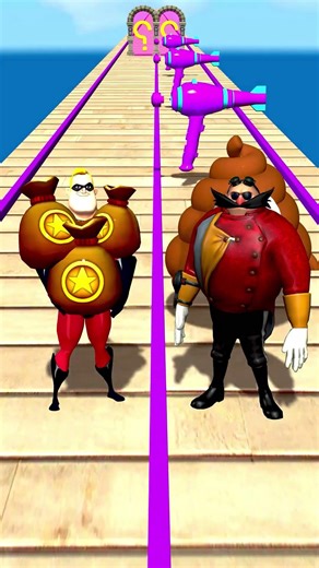GTA V New Kiss or Save Run Dr Eggman vs Mr. Incredible Funny Epic Challenge! #spiderman #gta